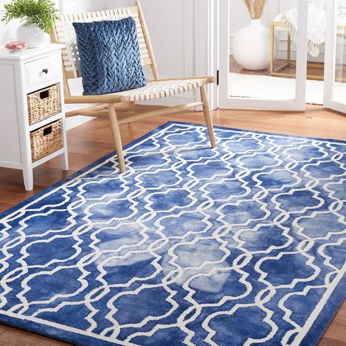 Vista 39 de SAFAVIEH Dip Dye Collection DDY539G - Alfombra decorativa de lana prémium hecha a mano con acuarela marroquí de 2 x 3 pies, color beige/marfil