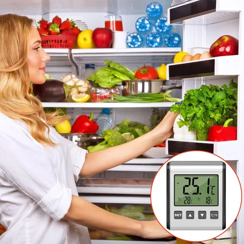 Vista 7 de Moukeren - Termómetro digital para refrigerador y congelador con alarma