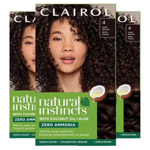 Vista 45 de Clairol Natural Instincts - Tinte semipermanente para el cabello, color negro 2, paquete de 1 unidad