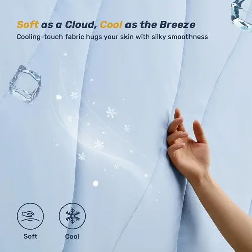 Vista 9 de Unikome Protector de colchón King impermeable ergonómico acolchado para 2-Gris