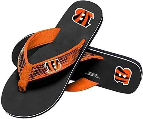 Vista 21 de FOCO Womens NFL Team Logo Sequin Strap Sandals Flip Flops