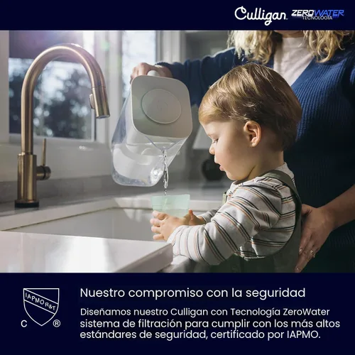 Vista 7 de Culligan Paquete de 2 filtros de repuesto con tecnología ZeroWater, filtro de agua avanzado de 5 etapas, certificado IAPMO para reducir el plomo