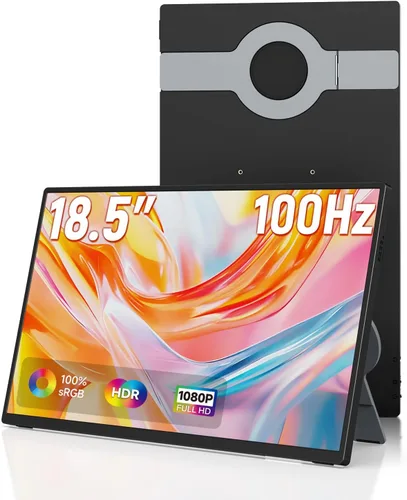 Vista 10 de AYY Monitor portátil 4k, pantalla táctil de 13.4" 3840x2160 Segunda pantalla 100% sRGB, 400cd HDR USB C Ultra Slim IPS Monitor portátil para Mac