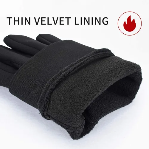 Vista 4 de Lorpect Guantes de invierno para hombres y mujeres, guantes de pantalla táctil, guantes cálidos para clima frío, guantes de entrenamiento, correr