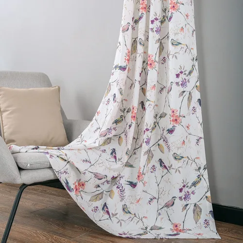 Vista 17 de Leeva Cortinas de bloqueo de luz de 45 pulgadas de largo para dormitorio, paneles de cortina de lino sintético para ventana, tratamiento decorativo