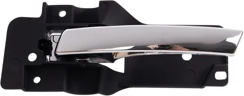 Vista 63 de TRQ Manija de puerta interior delantera izquierda cromada y negra para el lado del conductor compatible con Ford F-150 2012-2014