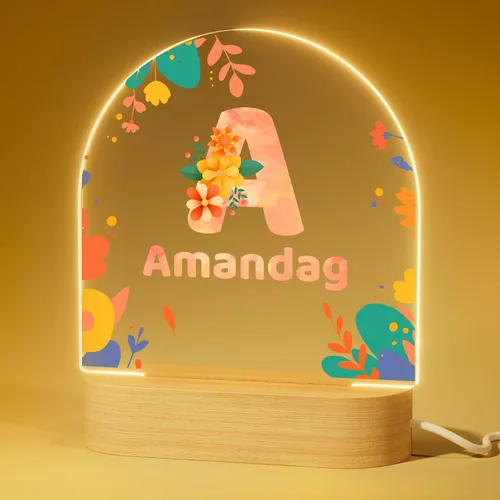 Vista 14 de Luz nocturna personalizada, luz nocturna acrílica Koala, regalos personalizados para niños, nombre personalizado, brillo ajustable, alimentación