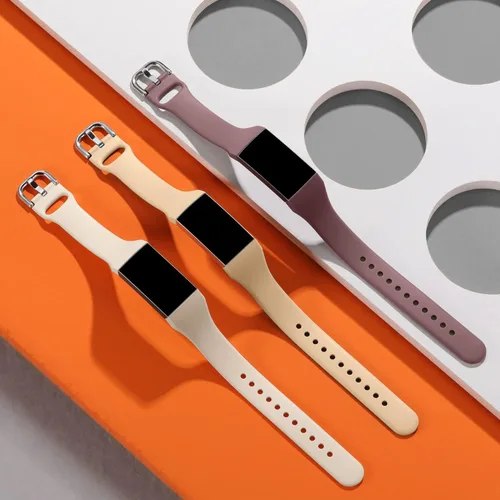 Vista 3 de GEAK Compatible con Fitbit Charge 4 bandas/Fitbit Charge 3 bandas para mujer, pulsera de repuesto delgada de silicona suave para Fitbit Charge