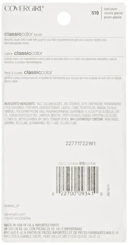 Vista 2 de COVERGIRL Rubor en polvo de color clásico, ciruela helada (510) (el embalaje puede variar)