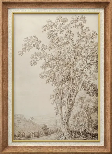 Vista 39 de SIGNWIN Arte de marco de alta calidad, elegante, vintage, ilustraciones de dibujo de árbol, arte fino, arte tradicional icónico para sala de estar