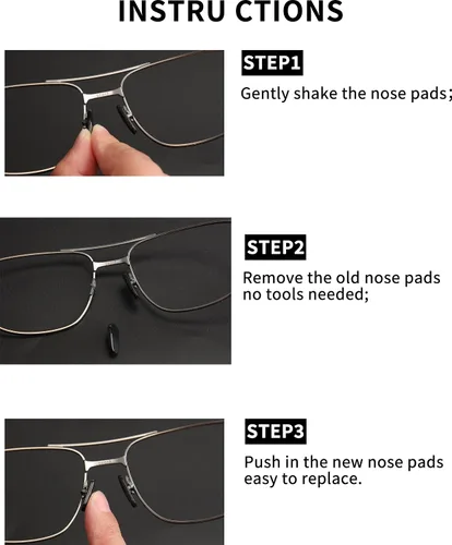 Vista 5 de Almohadillas de nariz negras para Ray-Ban RB3604/RB7140/RB4071/RB3584/RB3614/RB6336/RB3523/RB3539/RB3540/RB3558/RB3545/RB3609/RB3595/RB8052-24.055