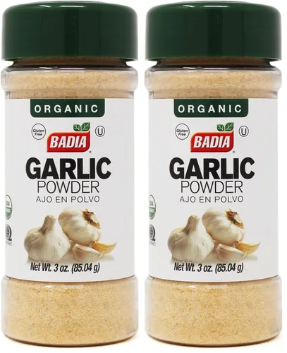 Vista 7 de Badia Ajo orgánico en polvo, 3 oz – Ajo en polvo premium, recién molido y sabroso