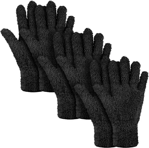 Vista 18 de Patelai 12 pares de guantes de microfibra para plantas y hojas, talla S Colores surtidos