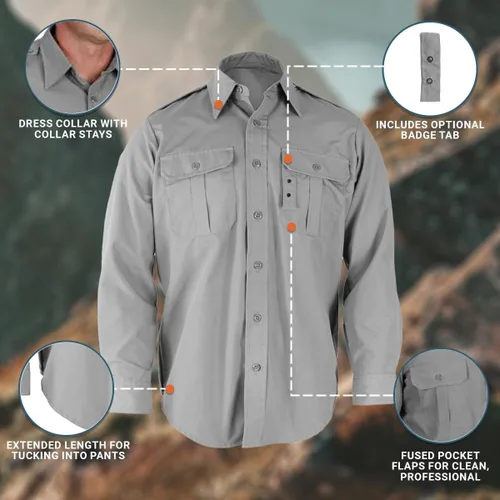 Vista 4 de Camisa táctica de manga corta, de Propper, para hombre