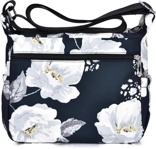 Vista 3 de DENGSHANYANG Bolsos cruzados para mujer, bolso de hombro, bolso de mano, múltiples bolsillos, bolso de mensajero de nailon