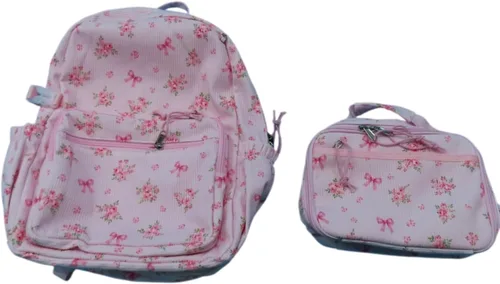 Vista 13 de CAMTOP – Juego de morral y lonchera para niñas de preescolar y primaria, Teñido amarillo., S, Viajar A-Tie Dye Amarillo