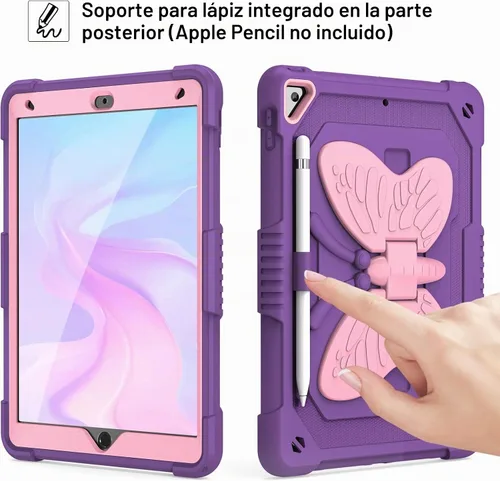 Vista 7 de VOFUOE - Funda para iPad de 9ª, 8ª y 7ª generación, para iPad 10.2, color morado