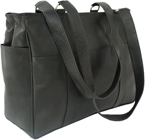 Vista 2 de Piel Leather - Bolso rectangular, Negro), 8748-BLK