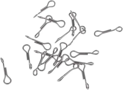 Vista 6 de Generic 40 ganchos de pesca articulados de cráneo de pescado de acero inoxidable