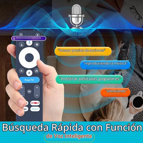 Vista 7 de Nuevo control remoto de voz de repuesto para dispositivo de transmisión Onn