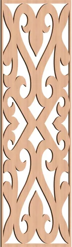 Vista 83 de Keene Paneles de pared decorativos de madera con calado, 9 3/8 pulgadas de ancho x 24 3/8 pulgadas de alto x 1/4 de alto, abedul Birch