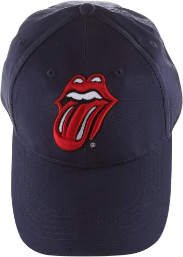 Vista 2 de Rolling Stones Mens Classic Tongue Navy Blue Baseball Cap Navy