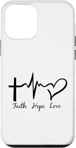 Vista 12 de Funda para iPhone 12/12 Pro Faith Hope & Love Christians