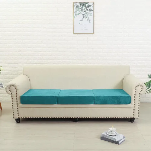 Vista 7 de Jonuiony Funda universal para sofá resistente al desgaste, fundas de terciopelo elástico para cojines separados para sofá, fundas de sofá