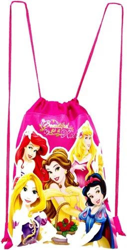 Vista 4 de Disneys Princess - Bolsa con cordón 2 unidades diseño de princesas