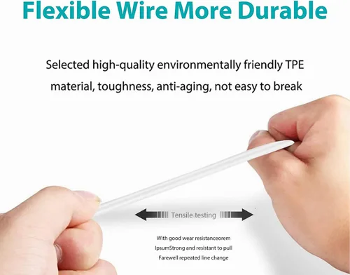 Vista 2 de 5ft White Micro USB Data Sync Cable Cord for CHUWI V88 V19 Android Dual Camera WiFi Tablet PC