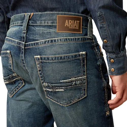 Vista 5 de ARIAT Rebar M4 - Pantalones de trabajo de lona elástica para hombre