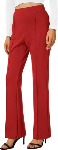 Vista 38 de Urban CoCo Pantalones de trabajo elásticos con corte de bota, pantalones de yoga pequeños para oficina casual