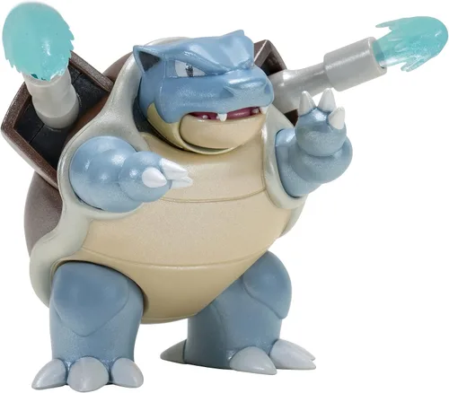 Vista 3 de Pokemon Select Evolution - Paquete de 3 figuras de batalla de Squirtle de 2 pulgadas, Wartortle de 3 pulgadas y figuras de batalla Blastoise de 4.5