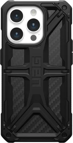 Vista 7 de URBAN ARMOR GEAR UAG Funda [versión actualizada] compatible con iPhone 15 Pro de 6.1 pulgadas, fibra de carbono Monarca, resistente, resistente