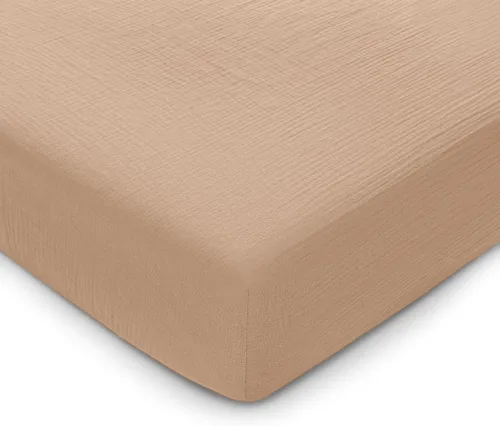 Vista 8 de Comfy Cubs Sábana de Moisés de Muselina - Tela 100% Algodón Suave, Transpirable y Delicada para la Piel Sensible del Bebé - Ajuste Universal