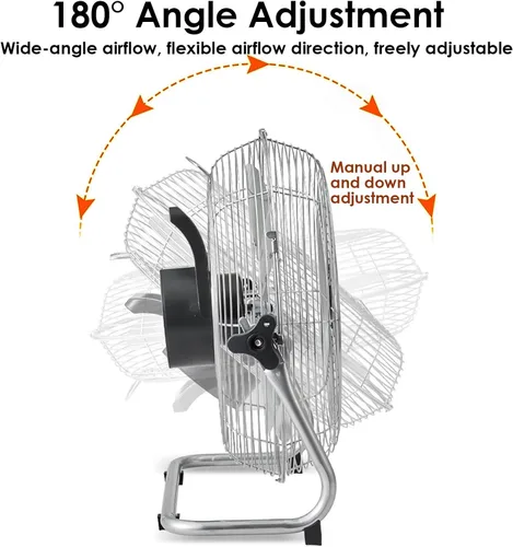 Vista 5 de Ventilador solar para exteriores, ventilador solar de piso portátil