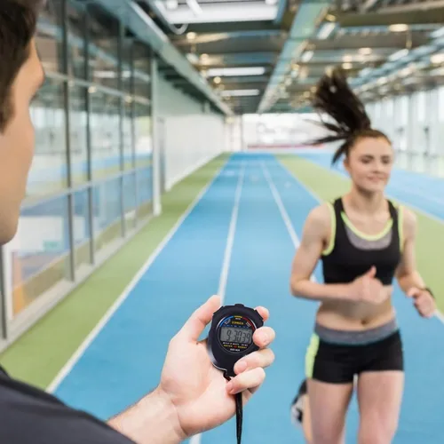 Vista 7 de Alipis Cronómetro multifunción cronómetro electrónico de entrenamiento deportivo temporizador ligero portátil para árbitros y eventos deportivos