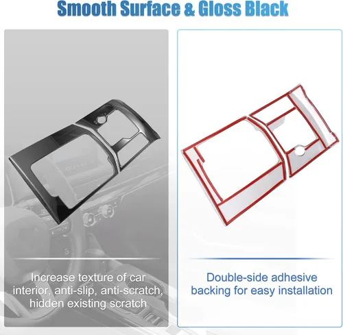 Vista 5 de X AUTOHAUX Cubierta del marco de la palanca de cambios para Mazda CX-5 CX5 Coche, Protector decorativo interior, Set