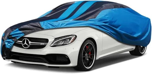 Vista 16 de Kaugung Funda impermeable para automóvil BMW Serie 3 (1999-2025), cubierta exterior completa para automóviles, ligera, resistente al sol, UV
