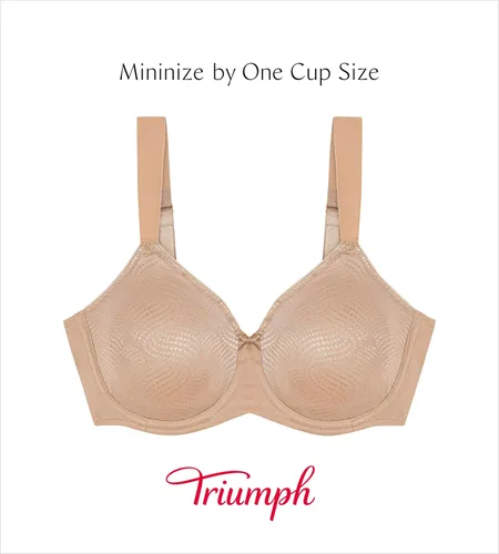 Vista 2 de Triumph Sujetador minimizador esencial para mujer, brasier de cobertura completa premium con varilla, disponible en tallas grandes