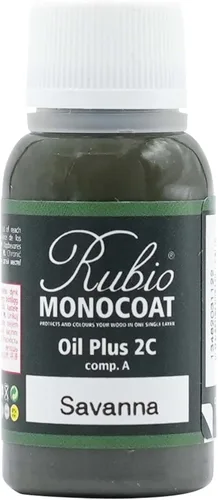 Vista 140 de Rubio Monocoat Muestra de Tinte y Acabado para Madera - Niebla 5% Aceite Plus Parte A Aceite de linaza para madera de secado rápido y ecológico