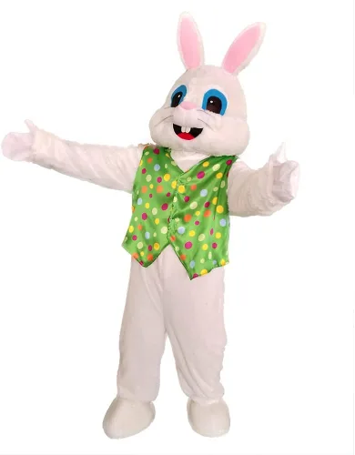 Vista 10 de Disfraz de conejo para fiesta de Pascua, disfraz de conejo, disfraz de mascota de animales de Halloween