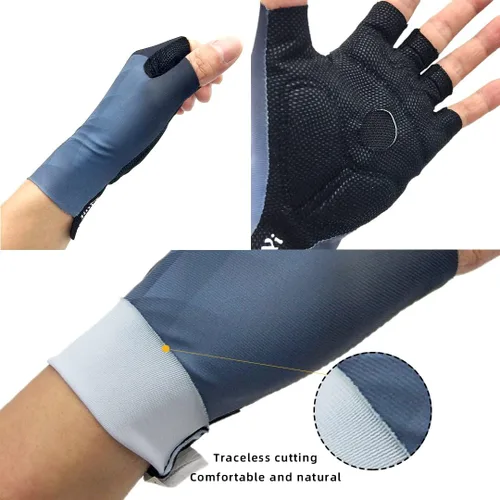 Vista 2 de JinMaYi - Guantes de ciclismo para bicicleta guantes de bicicleta de montaña antideslizantes amortiguadores acolchados transpirables guantes