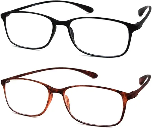 Vista 5 de Calabria 720 Flexie - Gafas de lectura redondas cuadradas para hombres/mujeres, flexibles, con marco TR-90 Ebany