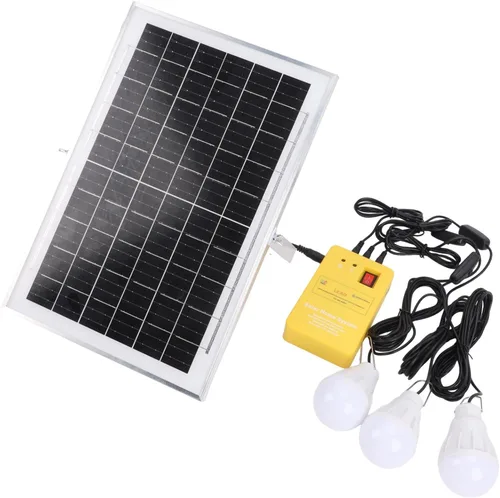 Vista 8 de Zyyini 6000mAh Solar Kit with 3 LED Bulbs Off Grid