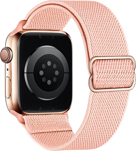 Vista 9 de Correas elásticas de nailon compatibles con Apple Watch de 1.496 pulgadas, 1.575 pulgadas, 1.614 pulgadas, 1.654 pulgadas, 1.732 pulgadas, 1.732