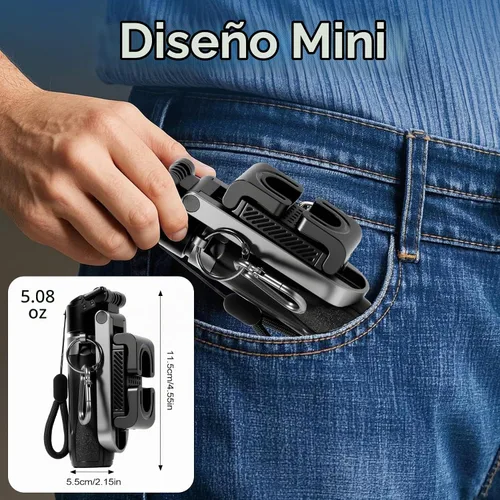 Vista 8 de Mini trípode 3 en 1, palo selfie para iPhone, trípode para iPhone con control remoto, trípodes de viaje ligeros para grabación de video selfie