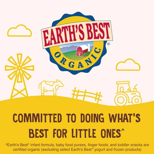Vista 7 de Earth's Best Alimento orgánico para bebés, aperitivo de dentición disoluble para bebés de 6 meses en adelante, palitos crujientes de verduras