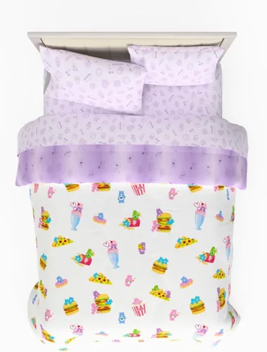 Vista 36 de Franco - Juego de edredón y sábanas supersuaves con funda para niños, 5 piezas, tamaño individual, Hello Kitty