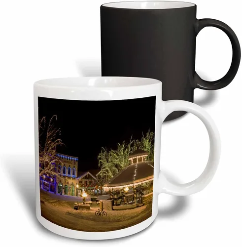 Vista 9 de 3dRose (mug_95130_4) USA, Washington, Mount Rainier NP, Paradise Area - US48 BJA0117 - Jaynes Gallery - Taza negra de dos tonos, 11 onzas